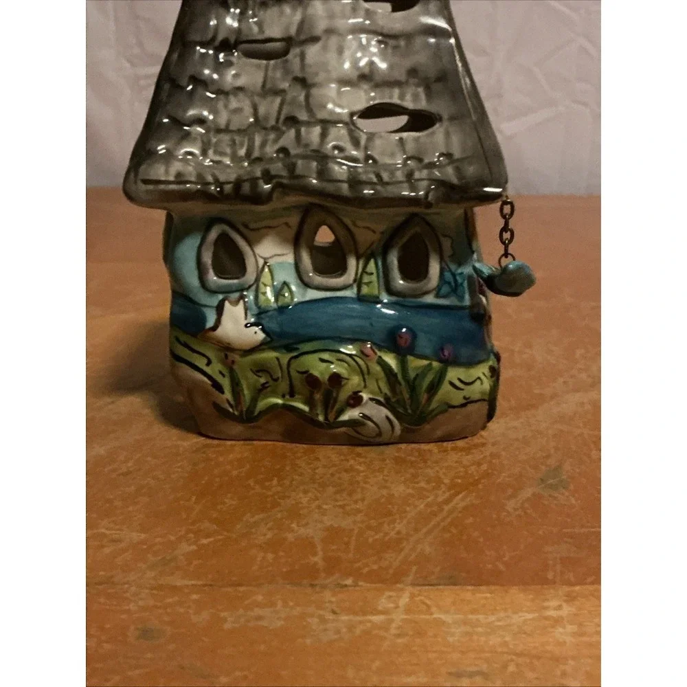 Blue Sky Heather Goldmine  Philippians 4:13 Tea Light Holder